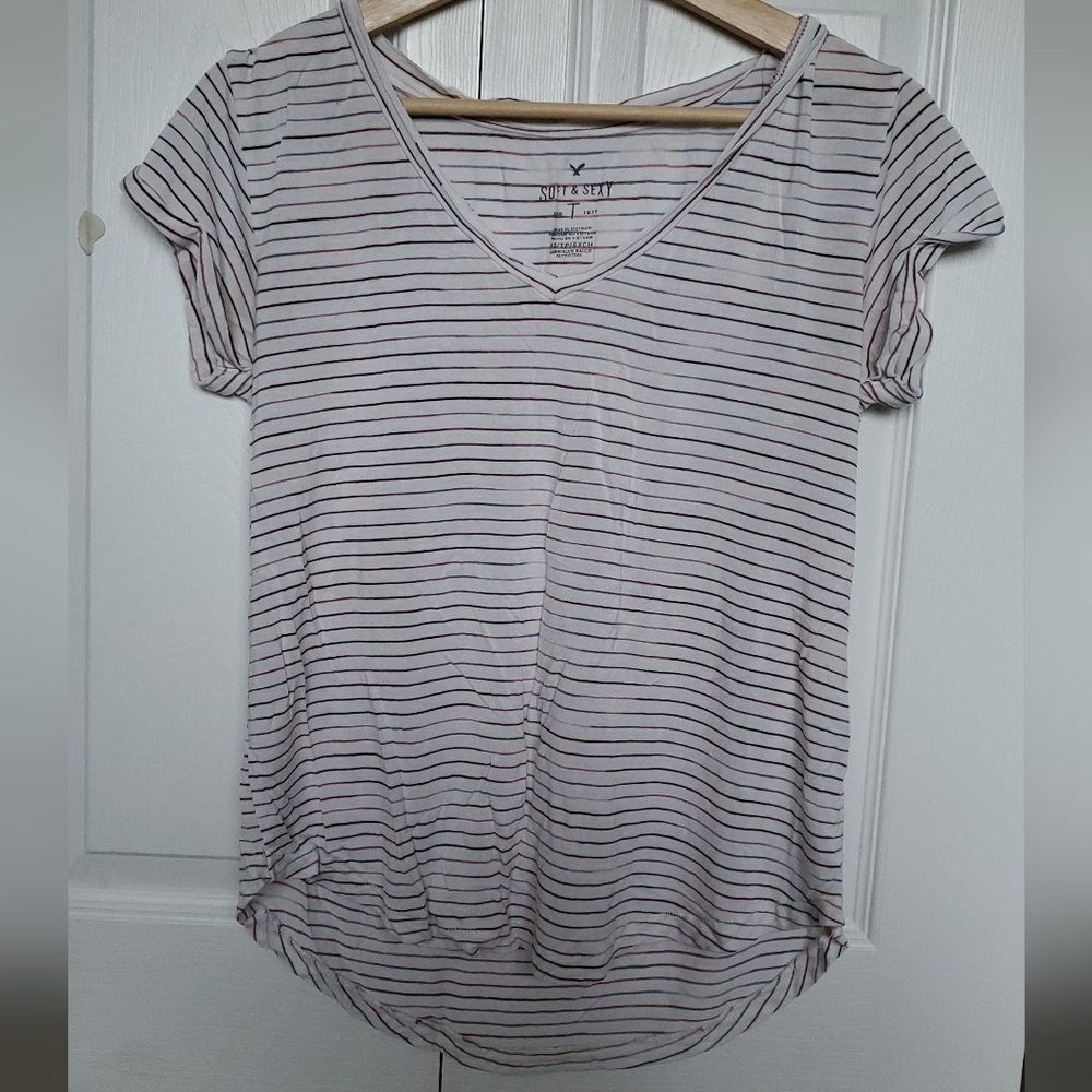American Eagle Soft & Sexy Striped T-Shirt